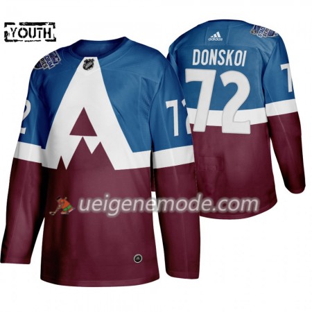 Kinder Eishockey Colorado Avalanche Trikot Joonas Donskoi 72 Adidas 2020 Stadium Series Authentic